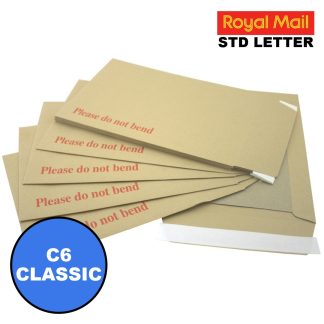 C6 / A6 Classic Board Backed Envelopes - 162mm x 114mm x 60000