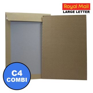 C4 / A4 Board Backed Envelopes with Stiffeners (324 × 229 mm) — Bulk Rigid Mailers x 1000