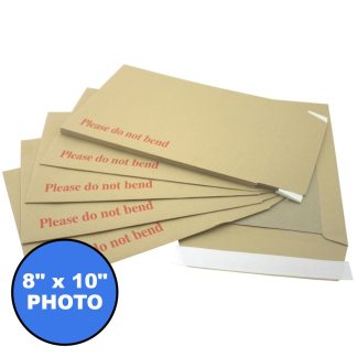 Photograph Size Board Backed Envelopes (267 × 216 mm) — Bulk Rigid Photo Mailers x 22500